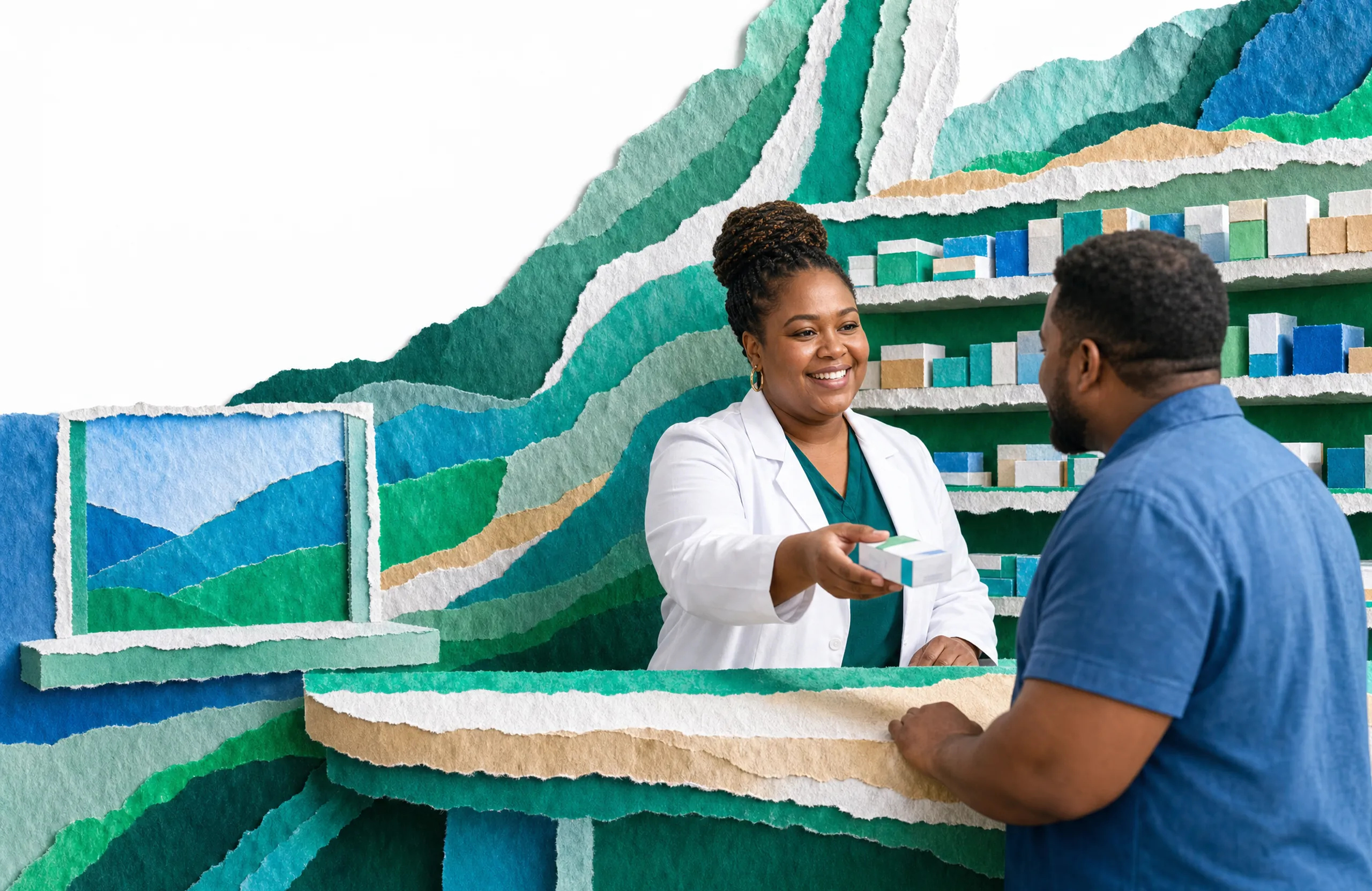 Illustration of a welcoming care office, used for Totality Daniel Island
