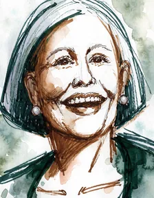 Illustration, not a photo of Beverly S.